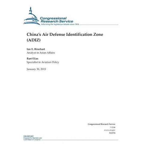 China's Air Defense Identification Zone (ADIZ) - Paperback