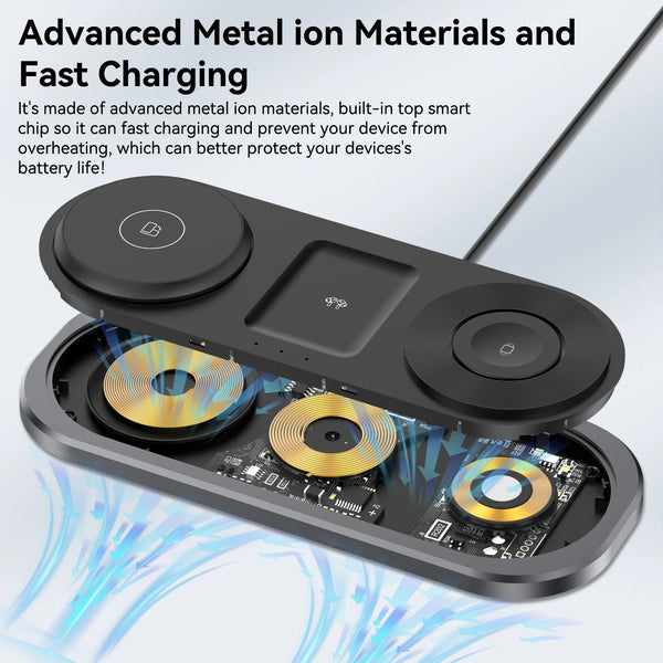 Magnetic Foldable 3 in 1 Wireless Charger Charging Station