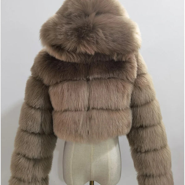 Furry Cropped Faux Fur