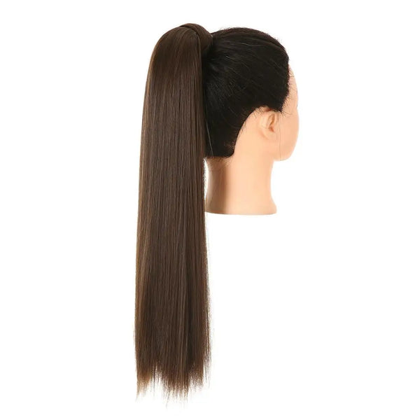 Synthetic Straight Ponytail Hair Extension Clip in