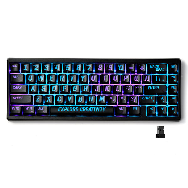 XVX M67 JadeStone Miami Tri-Mode RGB Mechanical Keyboard