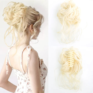 Buy cxzy-613 Messy Curly Fluffy Hair Bun Clip in Ponytail Hair Extensions
