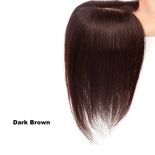 Soft Real Human Hairpiece Blonde Color Women Hair Toppers