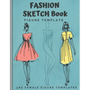 Fashion Sketch Book Figure Template: 480 Female Figure Templates to create your own clothing line 10 Croqui Styles in 20 Poses A Sketchbook for Artist - Paperback