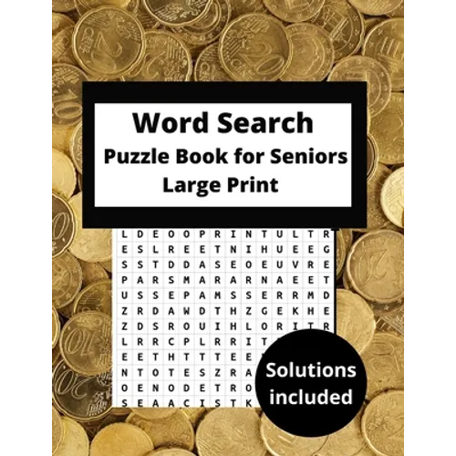 word search puzzle books for seniors large print: word find puzzle book funny word search adults Hours of Fun Keep your brain active A Funny big Word - Paperback