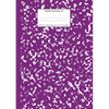 Marble Notebook A4: Purple Marble College Ruled Journal - Paperback