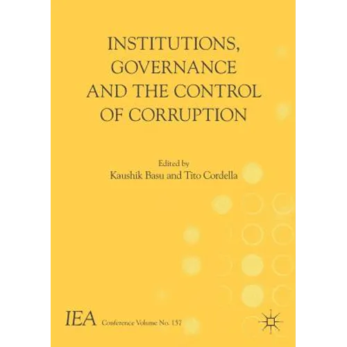 Institutions, Governance and the Control of Corruption - Paperback