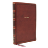 Nkjv, Thinline Bible, Giant Print, Leathersoft, Brown, Red Letter Edition, Comfort Print: Holy Bible, New King James Version - Imitation Leather