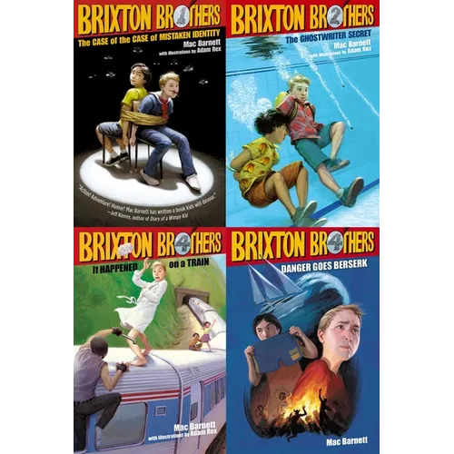 Brixton Brothers Mysterious Case of Cases Collected Set: The Case of the Case of Mistaken Identity; The Ghostwriter Secret; It Happened on a Train; Da - Boxed Set