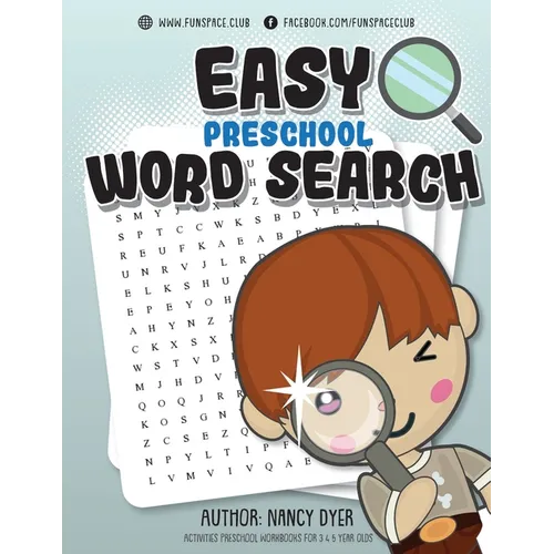 Easy Preschool Word Search: Activities PRESCHOOL workbooks for 3 4 5 year olds - Paperback