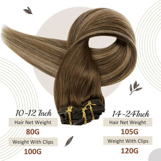 Double Weft Hair Extensions Human Hair for Woman