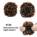 LARGE Comb Clip in Curly Hair Extension