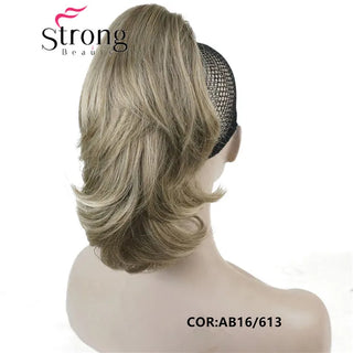 Buy ab16-613-blonde-mix Clip in Claw Ponytail Hair Extension
