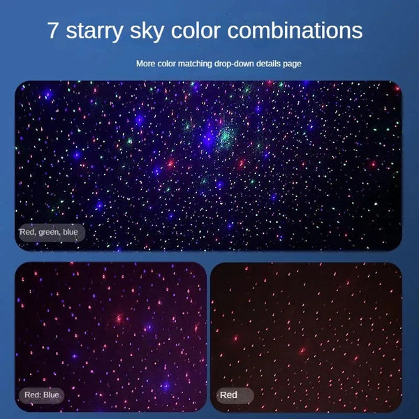 Starry Sky Top 3 in 1 Multi-Function Car Aromatherapy