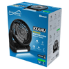Supersonic Solar-Powered BT Speaker with FM Radio, LED Flashlight, and Fan
