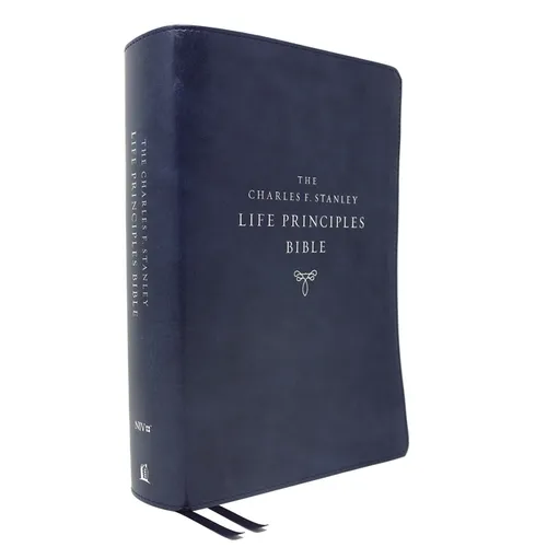 Niv, Charles F. Stanley Life Principles Bible, 2nd Edition, Leathersoft, Blue, Comfort Print: Holy Bible, New International Version - Imitation Leather