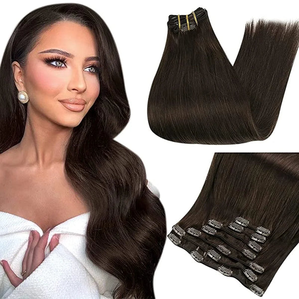 Double Weft Hair Extensions Human Hair for Woman