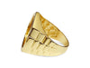 Fancy Solid White/Yellow/Rose Gold Handmade Coin Ring , 1/4oz Coin ,