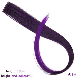Buy 61h Synthetic Rainbow Highlighted Hair
