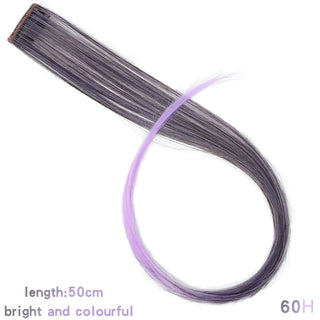 Buy 60h Synthetic Rainbow Highlighted Hair