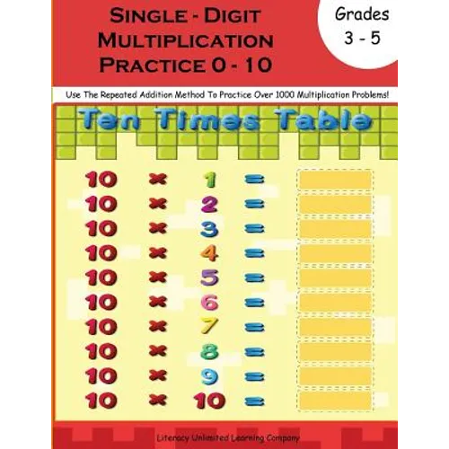 Multiplication Practice Workbook - Paperback