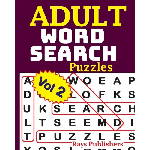 ADULT WORD SEARCH Puzzles Vol 2 - Paperback