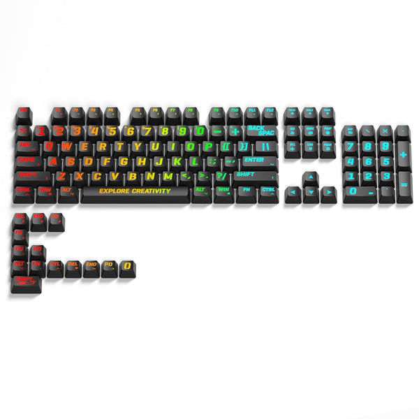 XVX IMD MIAMI Pattern Shine-Through OEM Profile 118-Key Keycap Set