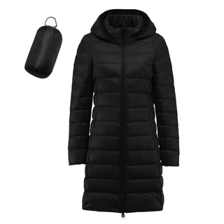 Buy black Casual Hooded Down Coats