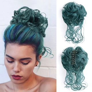 Buy cxzy-t5914 Messy Curly Fluffy Hair Bun Clip in Ponytail Hair Extensions