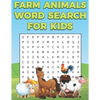 Farm Animals Word Search For Kids: Farm Life Word Search Puzzle Book For Boys And Girls - Paperback