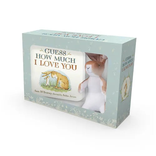 Guess How Much I Love You: Deluxe Book and Toy Gift Set: (Adorable Baby Shower Gift Set - Classic Board Book about Loving Right Up to the Moon and Bac - Hardcover