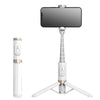 Mobile Phone Bluetooth Selfie Stick with Rotating Fill Light and Hidden Tripod Live Streaming Stand