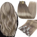 Double Weft Hair Extensions Human Hair for Woman