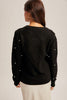 Pearl Detailed Sweater: Black