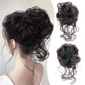 Messy Curly Fluffy Hair Bun Clip in Ponytail Hair Extensions