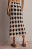 Crochet Diamond Midi Skirt
