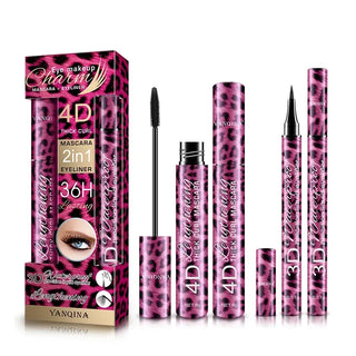 Liquid Eyeliner Pencil+4D Waterproof Mascara Set