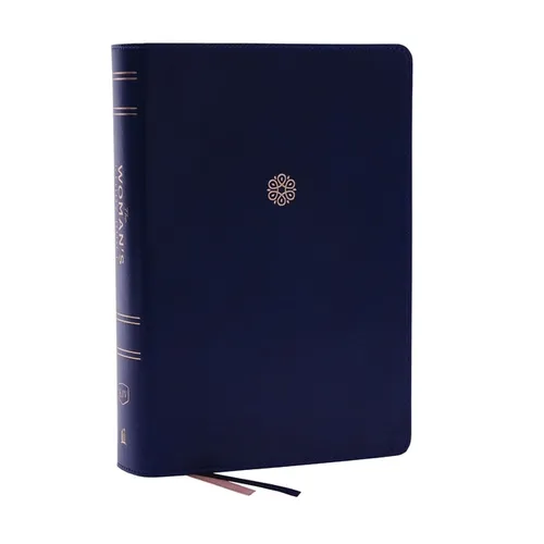 Kjv, the Woman's Study Bible, Blue Leathersoft, Red Letter, Full-Color Edition, Comfort Print (Thumb Indexed): Receiving God's Truth for Balance, Hope - Imitation Leather