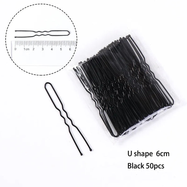 Waved U-Shaped Bobby Pin