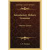 Introductory Hebrew Grammar: Hebrew Syntax - Paperback