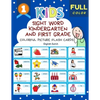Sight Word Kindergarten and First Grade Colorful Picture Flash Cards English Dutch: Learning to read basic vocabulary card games. Improve reading comp - Paperback