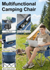 500 lbs Heavy Duty Folding Camping Chair w/ Cup Holder & Cooler Bag | Portable Outdoor Beach Seat