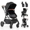 2-in-1 Convertible Baby Stroller with Car Seat Adapters
