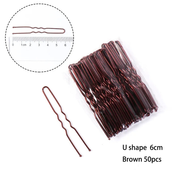 Waved U-Shaped Bobby Pin