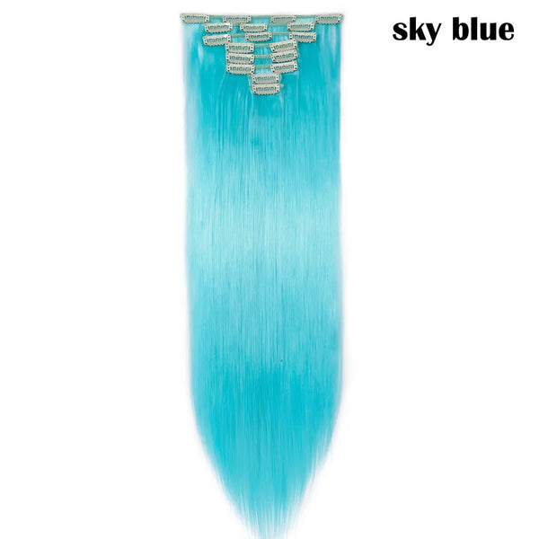 Long Straight Clip in on Hair Extensions