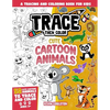 Trace Then Color: Cute Cartoon Animals: A Tracing and Coloring Book for Kids - Paperback