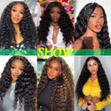 Deep Wave Clip Ins Human Hair Extensions