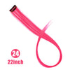 22 Inch Synthetic Colored Highlight Hair Extensions