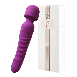 Buy purple-with-box Heating AV Massager Wand Vibrators