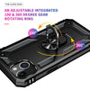 iPhone 13  Case With Kickstand, Heavy Duty Military Grade Protection Phone Case, Built-In 360° Rotate Ring Stand